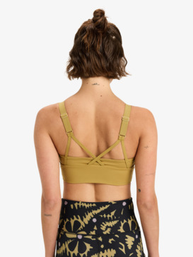 roxy, Heart Into It Attitude - Sportbeha voor Dames, FENNEL SEED (tmg0) Heart Into It Attitude - Sport Bra for Women  ERJKT04326