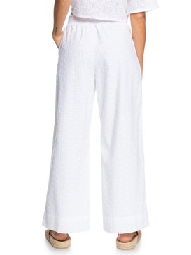 By The Ocean - Cropped Cotton Trousers for Women  ERJNP03438