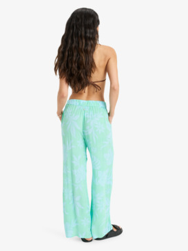 roxy, Midnight Avenue Crinkle - Broek met elastische taille voor Dames, ATOMIZER HULA HIBISCUS BIG (xbgb) Midnight Avenue Crinkle - Elasticated Trousers for Women  ERJNP03655