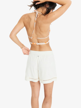 roxy, Salty Sea - Shorts mit elastischem Bund für Frauen, EGRET (wbs0) Salty Sea - Elasticated Shorts for Women  ERJNS03599