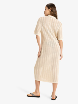 roxy, Seashell Song - Strandkleid für Frauen, PARCHMENT (tec0) Seashell Song - Beach Dress for Women  ERJSW03650