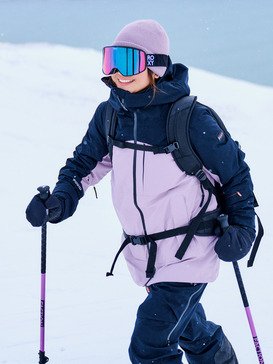 roxy, Storm - Ski-/Snowboardbrille für Frauen, BLACK/CLUX ML PINK GOLD S3 (kvc0) Storm - Ski/Snowboard Goggles for Women  ERJTG03250