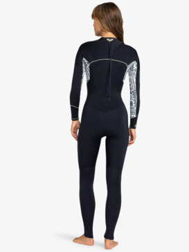 roxy, 3/2mm Swell Series 2022 - Back Zip Wetsuit for Women, EGRET MO ROCKIN VIBES (wbs6) 3/2mm Swell Series 2022 - Back Zip Wetsuit for Women  ERJW103121