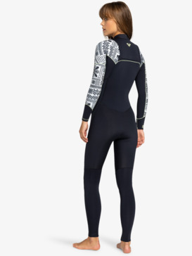 roxy, 3/2mm Swell Series - Chest Zip Wetsuit for Women, EGRET MO ROCKIN VIBES (wbs6) 3/2mm Swell Series - Chest Zip Wetsuit for Women  ERJW103122