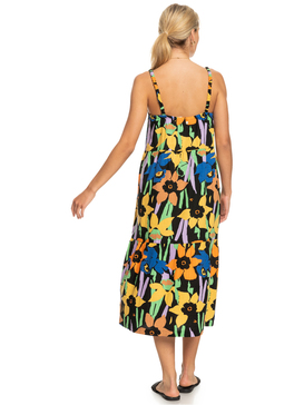 Waiting Line Printed - Midi Dress for Women  ERJWD03704