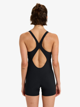 roxy, Roxy Active Boyleg - Bañador entero para mujer, ANTHRACITE (kvj0) Roxy Active  Boyleg - One-Piece Swimsuit for Women  ERJX103759