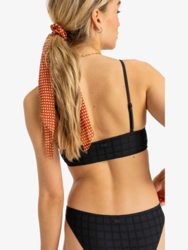roxy, Camilo  - Haut de maillot de bain Crop top Femme, ANTHRACITE (kvj0) Camilo - Full Coverage Bikini Top for Women  ERJX305470