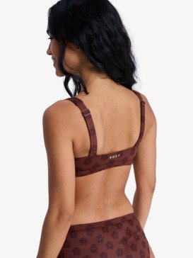 roxy, Roxy Pro - Bralette Bikini Top for Women, CHOCOLATE PLUM POLKABISCUS (xckc) Roxy Pro - Bralette Bikini Top for Women  ERJX305482