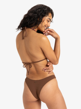 roxy, Lagos Tiki Tri  - Haut de maillot de bain Triangle Femme, FONDUE FUDGE (czg0) Lagos Tiki Tri - Triangle Bikini Top for Women  ERJX305522