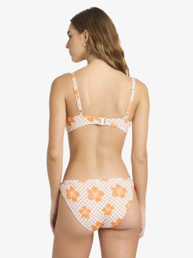 roxy, Mini Hula - Underwire Bikini Top for Women, WARM TAUPE HIBI SQUARE (cka6) Mini Hula - Underwire Bikini Top for Women  ERJX305526
