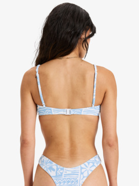roxy, Flowers Wave Bralette - Bikini Top for Women, SKY BLUE SURFENIRS (bgc6) Flowers Wave Bralette - Bikini Top for Women  ERJX305575