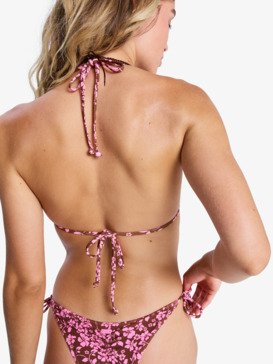 roxy, Kerlina Tiki Tri - Triangle Bikini Top for Women, TIRAMISU KERLINA BORDER (xcmc) Kerlina Tiki Tri - Triangle Bikini Top for Women  ERJX305579