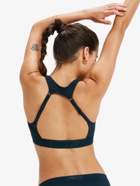 roxy, Roxy Active Colorblock  - Haut de maillot de bain Brassière Femme, ANTHRACITE (kvj0) Roxy Active Colorblock - Bralette Bikini Top for Women  ERJX305620