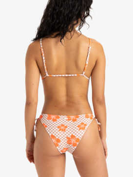 roxy, Mini Hula - Klassische Bikinihosen für Damen, WARM TAUPE HIBI SQUARE (cka6) Mini Hula - Classic Bikini Bottoms for Women  ERJX405072