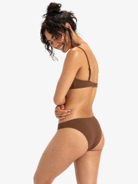 roxy, Lagos  - Culotte de bain Femme, FONDUE FUDGE (czg0) Lagos - Classic Bikini Bottoms for Women  ERJX405074