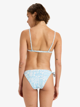roxy, Flowers Wave Bikini Ts - Bas de bikini pour Femme, SKY BLUE SURFENIRS (bgc6) Flowers Wave Bikini Ts - Bikini Bottoms for Women  ERJX405123