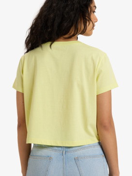 roxy, People Speak - Crop Short Sleeve T-Shirt for Women, LUMINARY GREEN (gbs0) People Speak - Crop Short Sleeve T-Shirt for Women  ERJZT05965