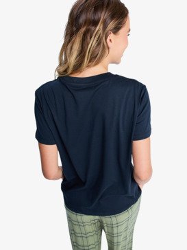 roxy, Ocean Road Art - T-Shirt à manches courtes pour Femme, ANTHRACITE (kvj0) Ocean Road Art - Short Sleeve T-Shirt for Women  ERJZT06015