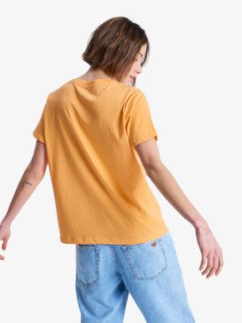 roxy, Ocean Road Art - T-shirt met korte mouwen voor Dames, PAPAYA (ngl0) Ocean Road Art - Short Sleeve T-Shirt for Women  ERJZT06015