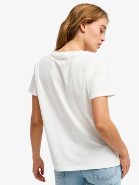 roxy, Ocean Road Art - T-Shirt à manches courtes pour Femme, EGRET (wbs0) Ocean Road Art - Short Sleeve T-Shirt for Women  ERJZT06015