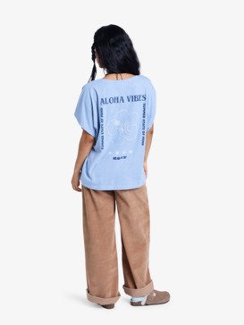 roxy, Nightfall - T-shirt met korte mouwen voor Dames, BLUE BLIZZARD (bkj0) Nightfall - Short Sleeve T-Shirt for Women  ERJZT06029