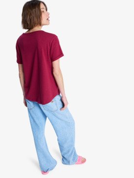 roxy, Oceanwave Regular Emby - T-shirt met korte mouwen voor Dames, RHODODENDRON (rrm0) Oceanwave Regular Emby - Short Sleeve T-Shirt for Women  ERJZT06030