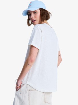roxy, Oceanwave Regular Emby - Camiseta de manga corta para mujer, EGRET (wbs0) Oceanwave Regular Emby - Short Sleeve T-Shirt for Women  ERJZT06030