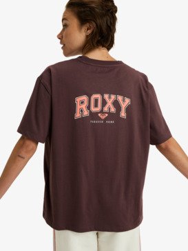 roxy, Essential Energy Timeless - Sportshirt met korte mouw voor Dames, HUCKLEBERRY (rrf0) Essential Energy Timeless - Short Sleeve Training T-Shirt for Women  ERJZT06036