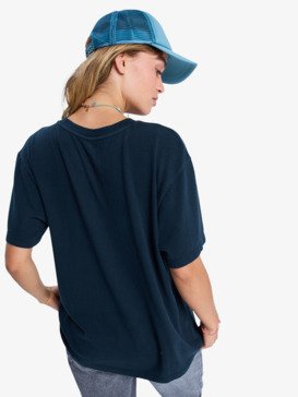 roxy, Sunny Stone Wash - Camiseta extragrande para mujer, ANTHRACITE (kvj0) Sunny Stone Wash - Oversized T-Shirt for Women  ERJZT06060
