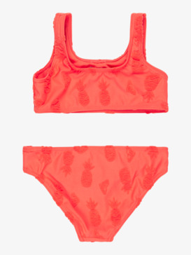 roxy, Pineapple Pop - Two-Piece Swim Set for Girls 2 - 7, EMBERGLOW PINEAPPLE TEENIE (nkn6) Pineapple Pop - Two-Piece Swim Set for Girls 2 - 7  ERLX203222