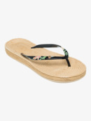 Roxy Beachie Breeze Damen-Sandalen – Mit Weichem Textilband, Hydrobound Fußbett, Profilierte Gummisohle