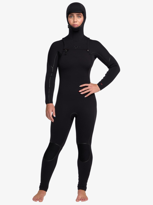 0 5/4 Elite Xtra Warm - Combinaison de surf à capuche avec zip poitrine pour Femme Noir 26BW203501 Roxy