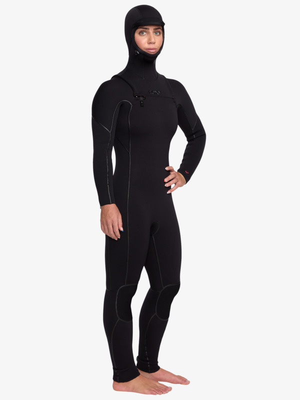 1 5/4 Elite Xtra Warm - Combinaison de surf à capuche avec zip poitrine pour Femme Noir 26BW203501 Roxy