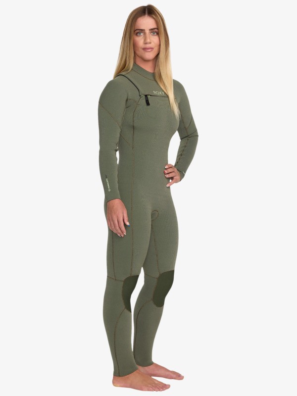 7 4/3 Elite Xtra Stretch - Chest Zip Wetsuit for Women Green 26BW213504 Roxy