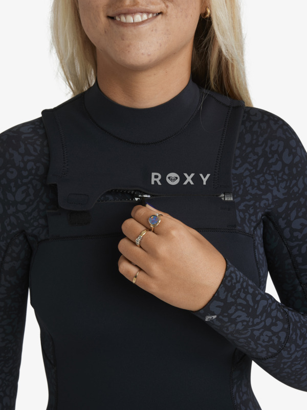 7 4/3 Swell Natural - Chest Zip Wetsuit for Women Brown 26BW213509 Roxy