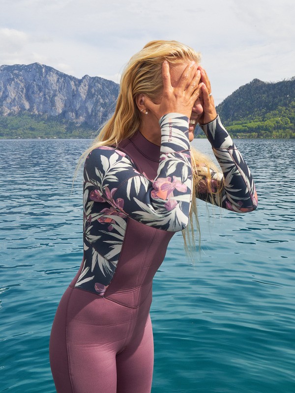 0 5/4 Swell Natural - Traje de surf con cremallera en el pecho para mujer Negro 26BW213510 Roxy