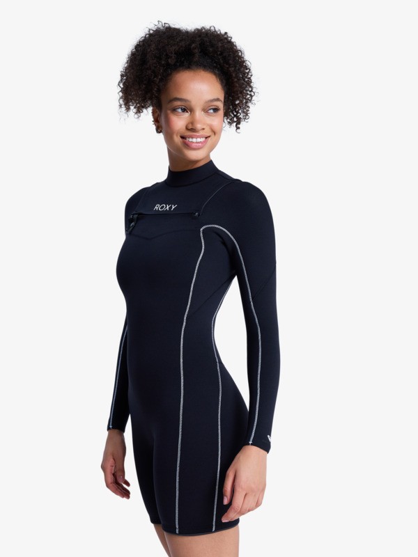 1 2/2mm Elite Xtra Stretch - Springsuit met Lange mouwen en Voorrits voor Dames Black 26BW243501 Roxy
