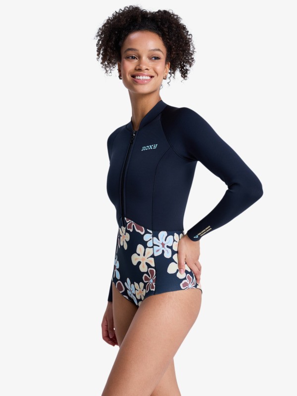 1 1mm Swell Natural - Lang&auml;rmliger Front-Zip-Springsuit f&uuml;r Frauen Schwarz 26BW243506 Roxy