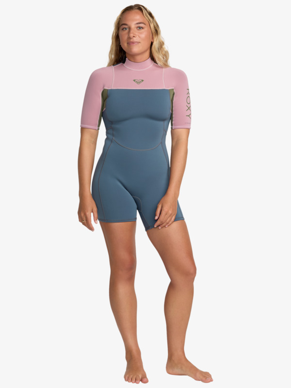 0 2/2mm Prologue+ - Kurz&auml;rmliger Back-Zip-Springsuit f&uuml;r Frauen Grau 26BW253502 Roxy