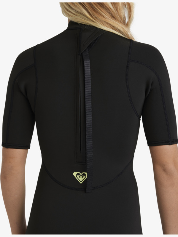 8 2/2mm Prologue+ - Short Sleeve Back Zip Springsuit for Women Black 26BW253502 Roxy