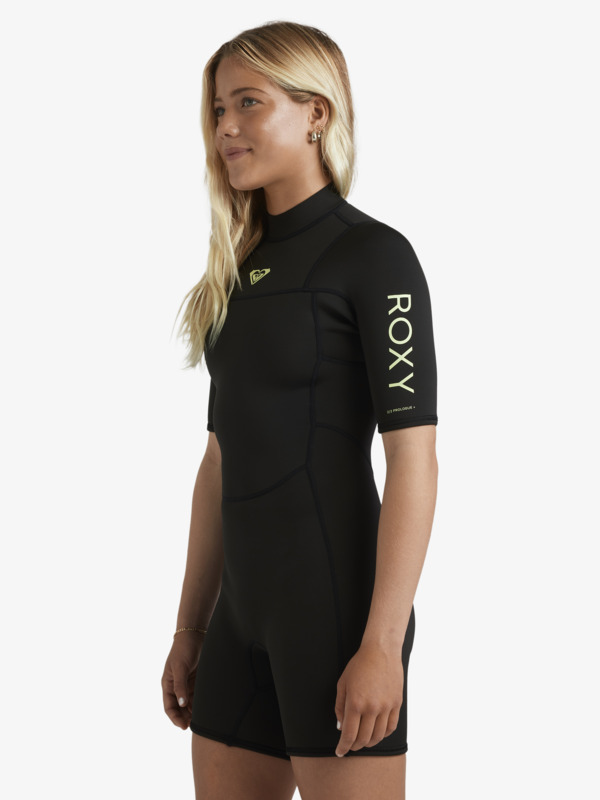 6 2/2mm Prologue+ - Short Sleeve Back Zip Springsuit for Women Black 26BW253502 Roxy