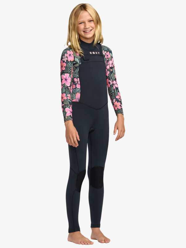 1 3/2mm Swell Natural - Chest Zip Wetsuit for Girls 8-16 Pink 26RW213500 Roxy