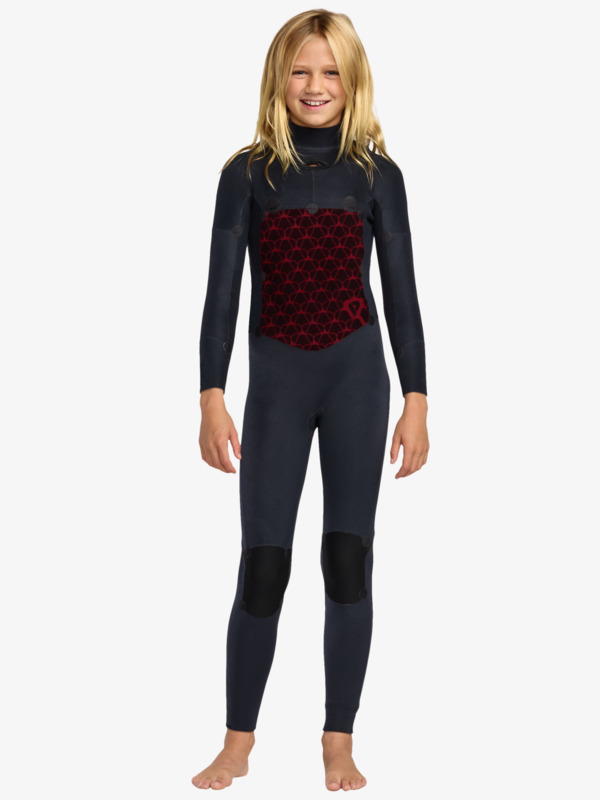 3 3/2mm Swell Natural - Chest Zip Wetsuit for Girls 8-16 Pink 26RW213500 Roxy