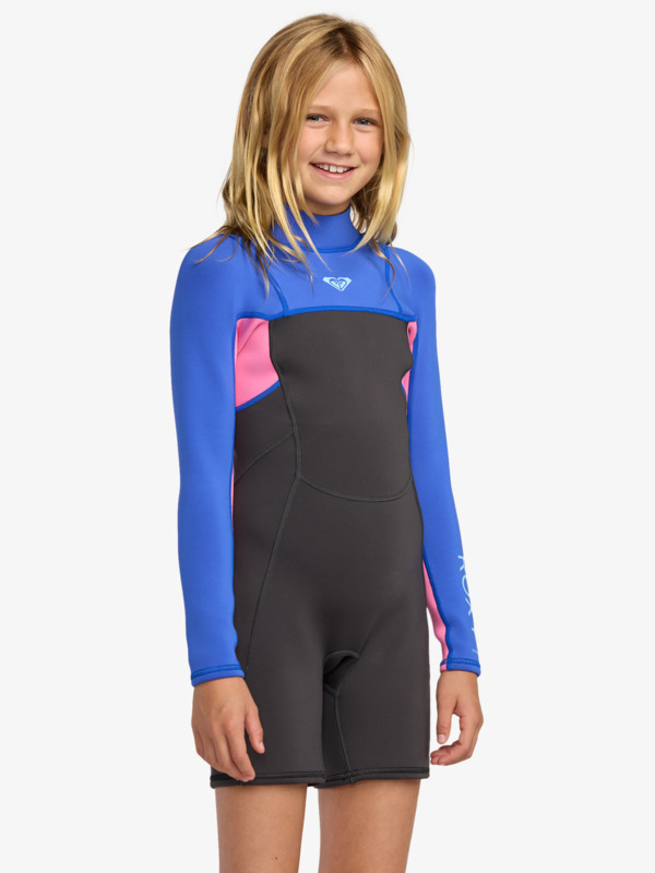 4 2/2mm Prologue+ - Long Sleeve Back Zip Springsuit for Girls 8-16 Red 26RW243501 Roxy