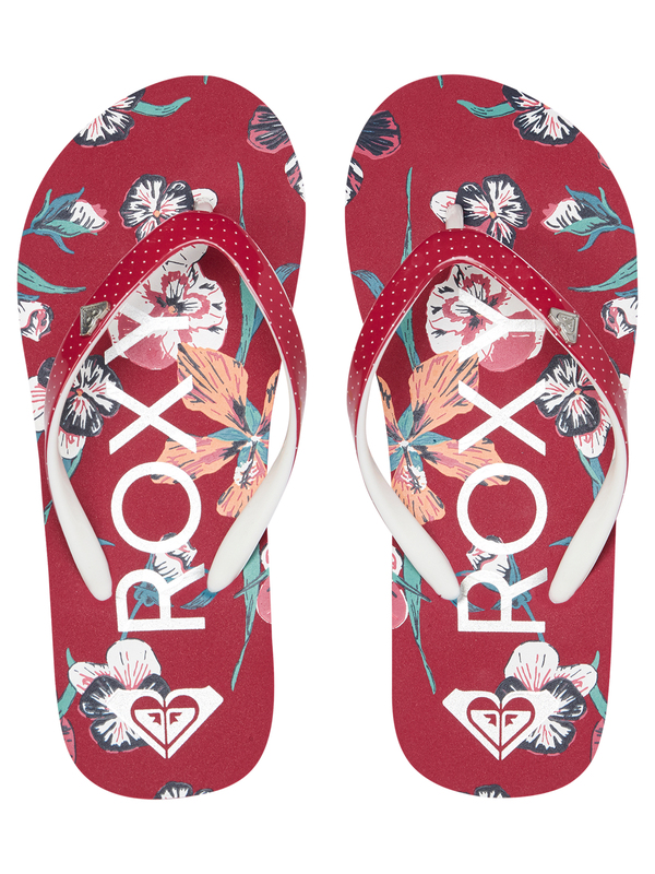 2 Pebbles - Sandals for Girls Red ARGL100264 Roxy