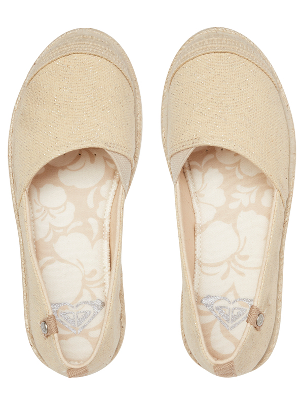 3 Flora - Chaussures slip-on pour Fille Beige ARGS600113 Roxy