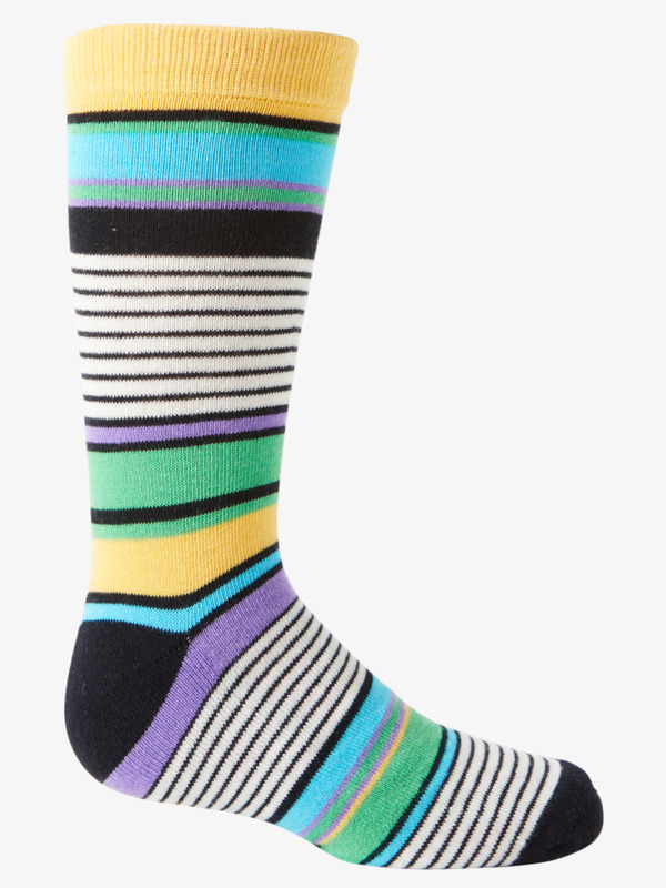 2 Roxy Printed - Shorty Crew Socks Black ARJAA03284 Roxy