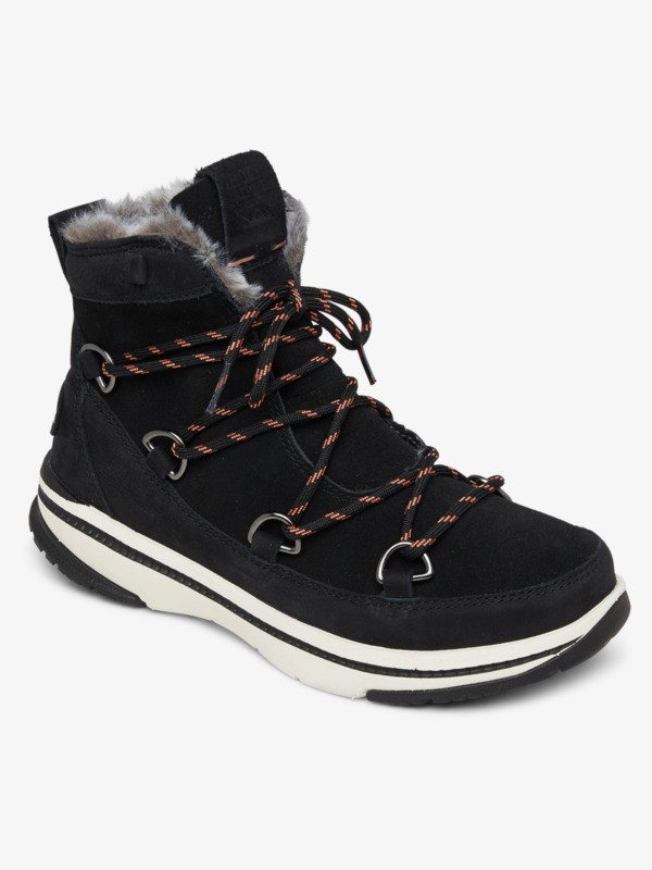 0 Decland - Lederstiefel für Frauen Schwarz ARJB700655 Roxy