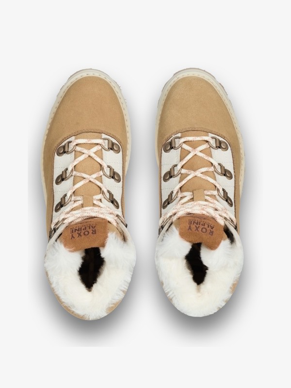 4 Bradie - Lace-Up Boots for Women White ARJB700758 Roxy