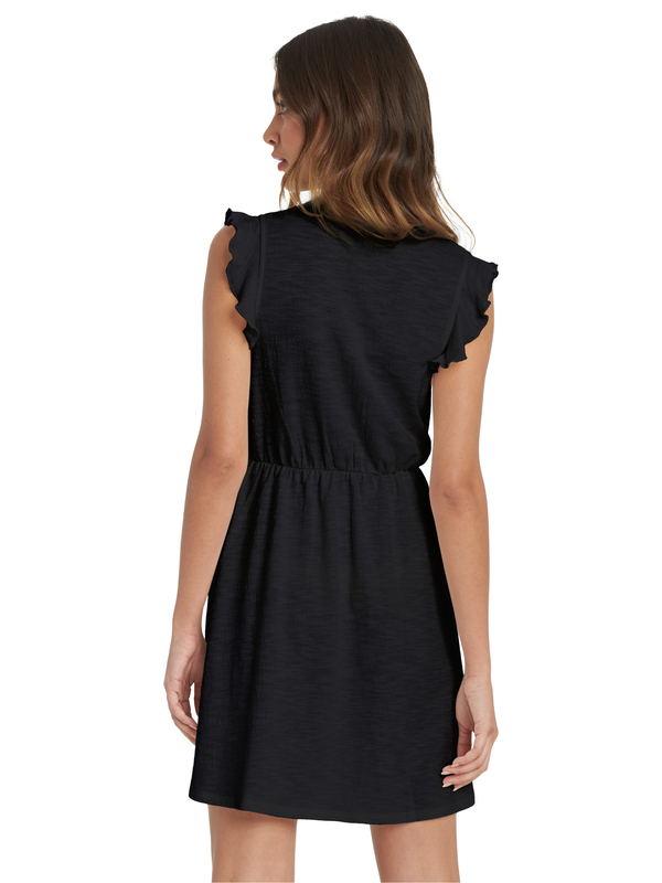 1 Morning Breeze - Vestido sin mangas y cuello en V para Mujer Negro ARJKD03174 Roxy